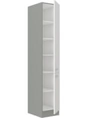 Veneti Potravinová skříň LAJLA - šířka 40 cm, šedá / bílá