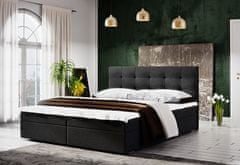 Veneti Moderní postel 180x200 STIG II s úložným prostorem - antracit