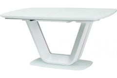 Veneti Rozkládací jídelní stůl MARVIN - 160x90, matný bílý