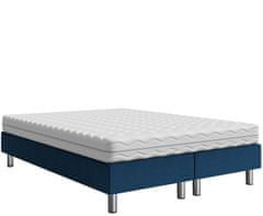 Veneti Čalouněná manželská postel 160x200 NECHLIN 2 - modrá