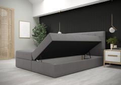 Veneti Moderní postel s úložným prostorem 160x200 STIG 5 - šedá