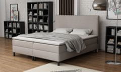 Veneti Čalouněná manželská postel 180x200 s nožičkami 12 cm CYRILA - béžová