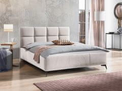 Veneti Manželská postel s úložným prostorem 180x200 TERCEIRA - béžová