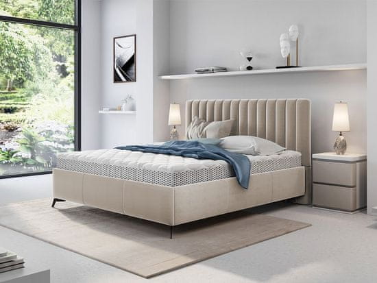 Veneti Manželská postel s úložným prostorem 180x200 TANIX - béžová