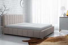 Veneti Čalouněná manželská postel 160x200 ZANDRA - béžová