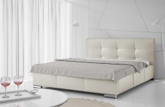 Veneti Čalouněná manželská postel 180x200 YADRA - béžová ekokůže
