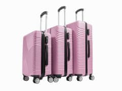 Travel Sada cestovních kufrů MR4654 Růžová