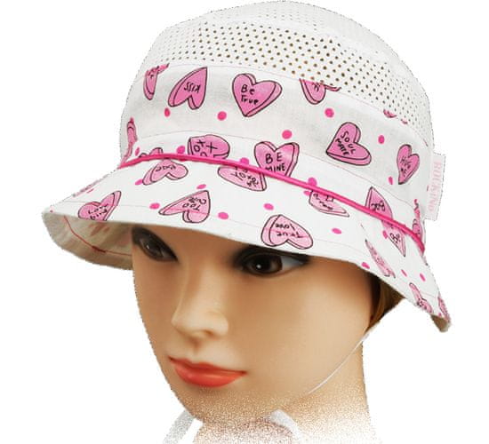 ROCKINO Dívčí letní klobouk vzor 3208 - bílý
