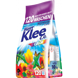Herr Klee Color prací prášek, 120 praní 10 kg