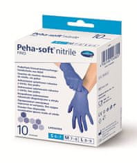 Hartmann Peha-soft nitrile Fino bezlatexové nepudrované gumové rukavice, velikost S 10 ks