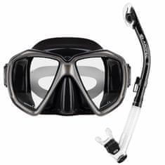 Aropec Potápěčský set maska a šnorchl HORNET a ENERGY DRY černá