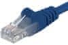 Patch kabel UTP RJ45-RJ45 level 5e, 0.25m, modrá