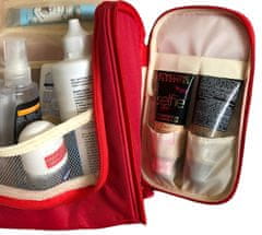 INNA Kosmetický kufřík Toaletní taška Make Up Bag Make Up Case Cestovní taška Beauty Case s přenosnou rukojetí Háček Kosmetická taška Storage Bag pro toaletní potřeby v červená pro muže ženy KOSLAGOS-8