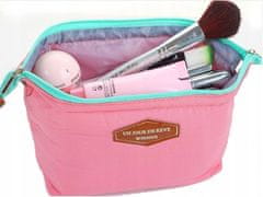 INNA Toaletní taška Kosmetická taška Toaletní taška Make-up Bag pro kabelky Malá prostorná cestovní taška Travelcosmetic v růžové barvě KOSMALAGA-3