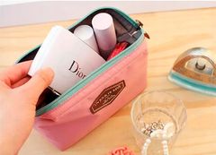 INNA Toaletní taška Kosmetická taška Toaletní taška Make-up Bag pro kabelky Malá prostorná cestovní taška Travelcosmetic v růžové barvě KOSMALAGA-3