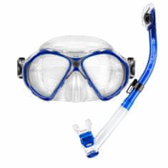 Potápěčský set maska a šnorchl MANTIS a ENERGY DRY modrá