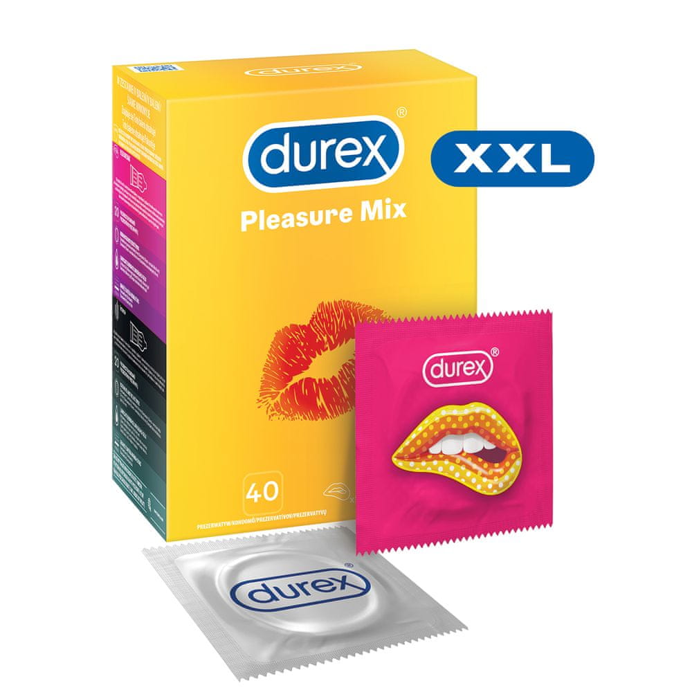 Levně Durex Kondomy Pleasure MIX 40 ks