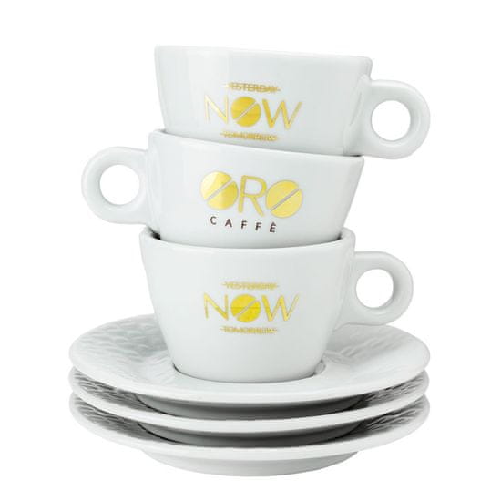 Oro Caffé ORO šálky na cappuccino - 6 kusů
