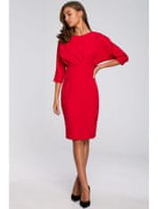 Style Stylove Dámské midi šaty Estrineve S242 červená L