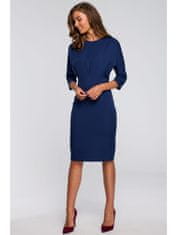 Style Stylove Dámské midi šaty Estrineve S242 námořnická modrá L