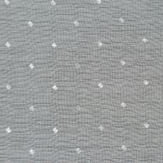 DESIGN 91 Hotová záclona s kroužky - Sibel bílostříbrná, š. 1,4 mx d. 2,5 m