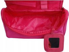 INNA Kosmetická taška Toaletní taška Make-up Bag pro kabelky Malé prostorné cestovní tašky Travelcosmetic v růžová