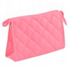 INNA Kosmetická taška Toaletní taška Make-up Bag pro kabelky Malé prostorné cestovní tašky Travelcosmetic v světle růžová
