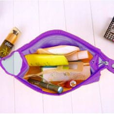 INNA Kosmetická taška Toaletní taška Make-up Bag pro kabelky Malé prostorné cestovní tašky Travelcosmetic fialová