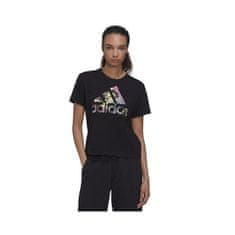 Adidas Tričko na trenínk černé XS Allover Print Reg Tee W