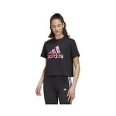 Adidas Tričko na trenínk černé L Zoe Saldana Graphic Tee