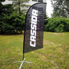 Cassida Vlajka CASSIDA černá - vč. stojanu, zátěže a obalu, výška 2,5 m 2H487978