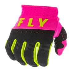 Fly Racing rukavice F-16 2020, FLY RACING (růžová/černá/hi-vis) (Velikost: 3XL) 373-916