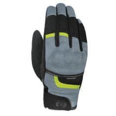 Oxford rukavice BRISBANE AIR, OXFORD (šedé/černé/žluté fluo) (Velikost: S) 2H43230