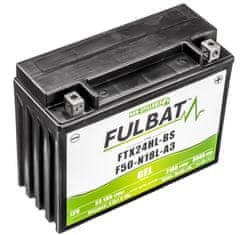 Fulbat baterie 12V, FTX24HL-BS / F50-N18L-A3 GEL, 21Ah, 350A, bezúdržbová GEL technologie 205x87x162 FULBAT (aktivovaná ve výrobě) 550982