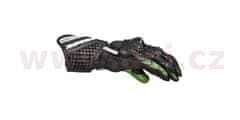 Spidi rukavice CARBO 5, SPIDI (černé/zelené) (Velikost: S) 2H177513