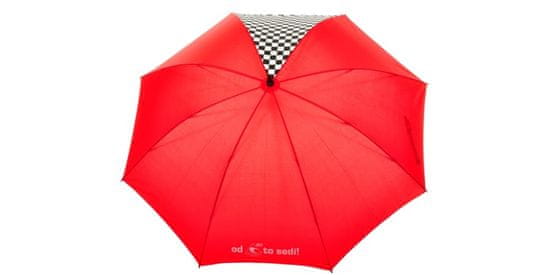 ACI Deštník červený s rukojetí ve tvaru řadící páky a s logem ACI 2H531951