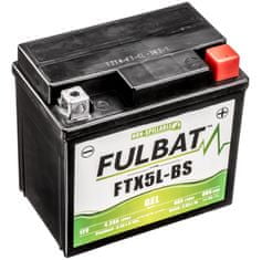 Fulbat baterie 12V, FTX5L-BS / FTZ6S GEL, 12V, 4Ah, 80A, bezúdržbová GEL technologie 113x70x105 FULBAT (aktivovaná ve výrobě) 550919
