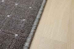 AKCE: 330x115 cm Metrážový koberec Udinese hnědý - neúčtujeme odřezky z role! (Rozměr metrážního produktu S obšitím)