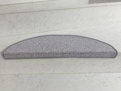 Vopi Nášlapy na schody Porto šedý půlkruh, samolepící 24x65 půlkruh (rozměr včetně ohybu)