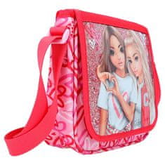 Top Model Taška přes rameno , Růžová, se vzorem srdíček a flitry, Fergie a Candy | 0412235_A