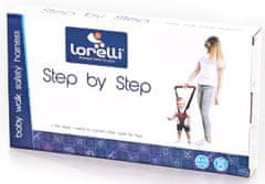 Lorelli Vodítko pro dítě STEP BY STEP DARK RED&BLUE