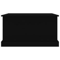 Vidaxl Úložný box černý 70 x 40 x 38 cm kompozitní dřevo
