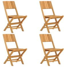 Petromila Skládací zahradní židle 4 ks 47x61x90 cm masivní teakové dřevo