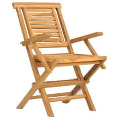 Petromila Skládací zahradní židle 2 ks 56x63x90 cm masivní teakové dřevo