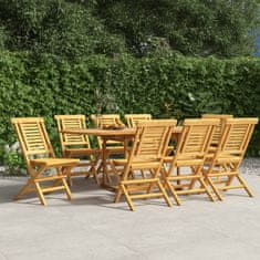 Petromila Skládací zahradní židle 8 ks 47x63x90 cm masivní teakové dřevo