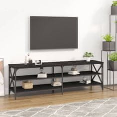 shumee TV skříňka černá 160 x 40 x 50 cm kompozitní dřevo