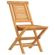 Petromila Skládací zahradní židle 4 ks 47x63x90 cm masivní teakové dřevo
