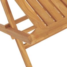 Petromila Skládací zahradní židle 8 ks 47x47x89 cm masivní teakové dřevo