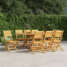 Petromila Skládací zahradní židle 8 ks 47x62x90 cm masivní teakové dřevo