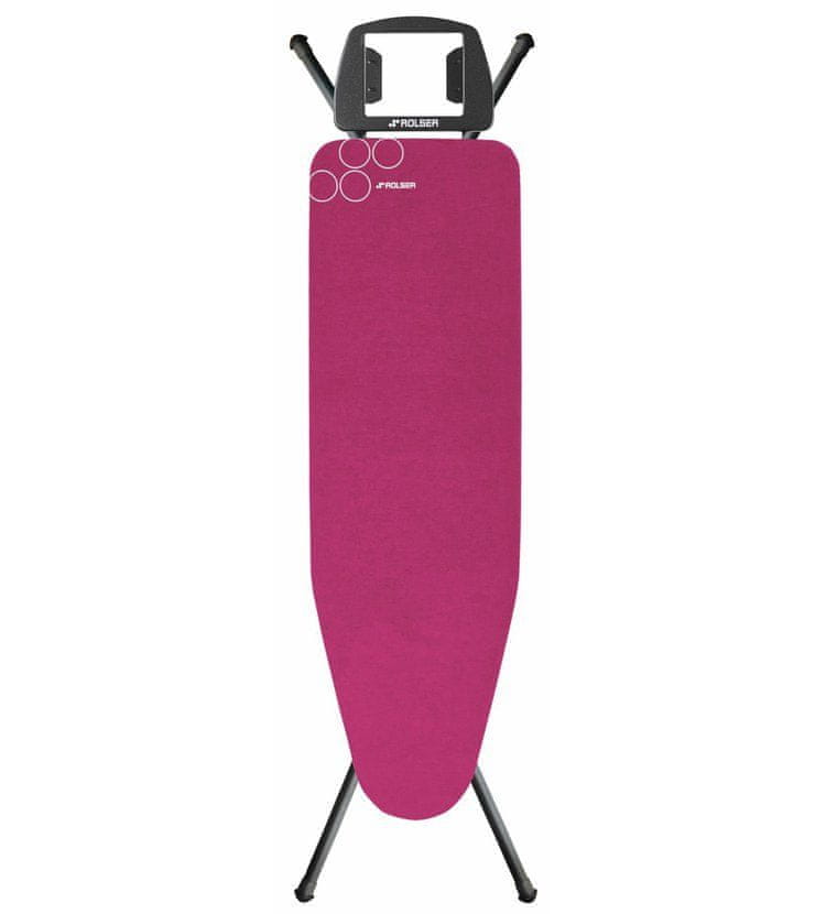 Levně Rolser Žehlicí prkno K-S BLACK TUBE S, 110×32 cm, růžové
